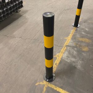 Black & Yellow Bollards, Barriers and Rails
