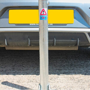 Light Gray 750mm Lockable Hinged Parking Post