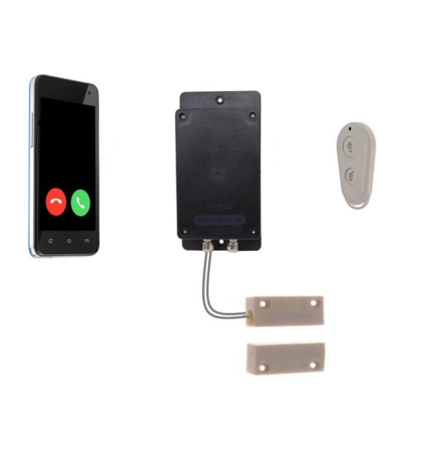 Gray Remote Location Covert Battery 3G GSM UltraDIAL Door Alarm