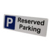 Gray Reserved Parking Sign