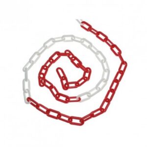 Brown Red & White Plastic Chain