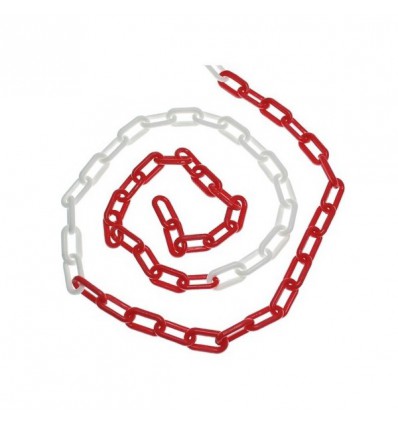 Brown Red & White Plastic Chain