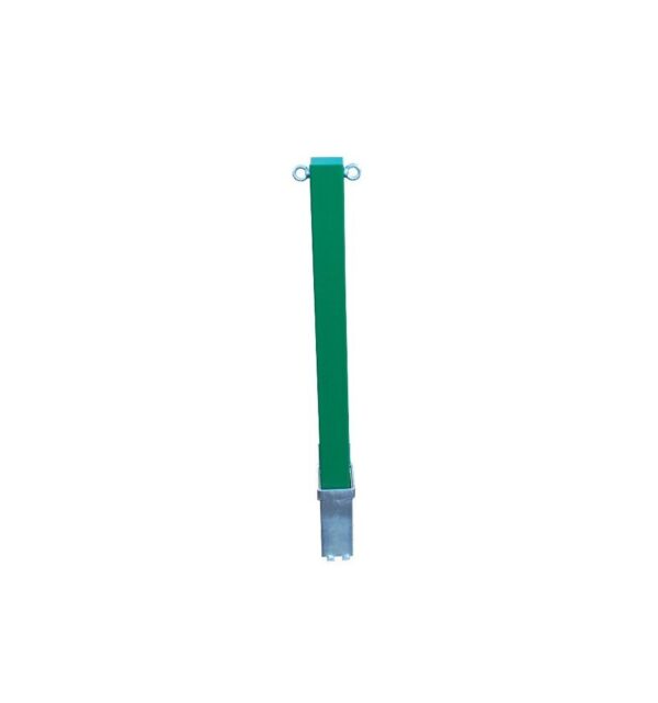 Sea Green Heavy Duty Green Removable Security Bollard With Twin Chain Eyelets