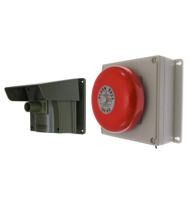 Dim Gray Driveway Alert with Outdoor Bell Receiver & PIR with New Pencil Beam