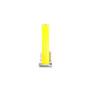 Antique White Telescopic Security & Parking Post - Yellow