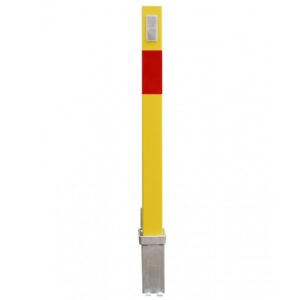 Goldenrod Yellow Removable Security Post With Reflective Band & Pad