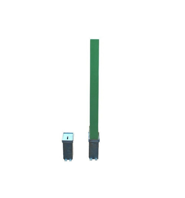 Sea Green Heavy Duty Green Removable Security Post & 2 x Ground Spigots