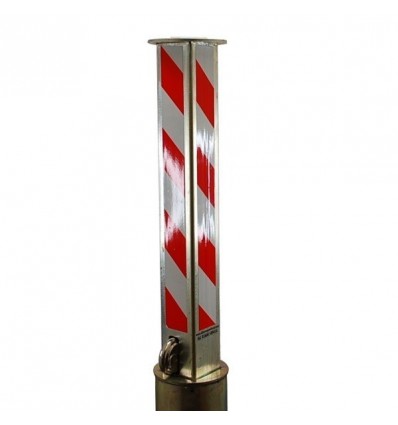 Rosy Brown 80mm Square Telescopic Security Post