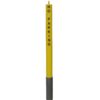 Dark Goldenrod 76mm Removable Yellow Security Post - Chain Eyelet & No Parking Logo