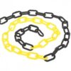 Dark Slate Gray Yellow & Black Plastic Chain Link - 1 Metre Length