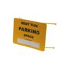 Dark Goldenrod Rent This Parking Space Sign