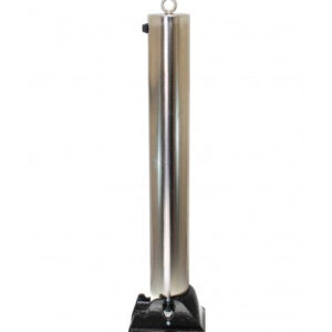 Slate Gray Large Stainless Steel Fold Down Security Post & Eyelet
