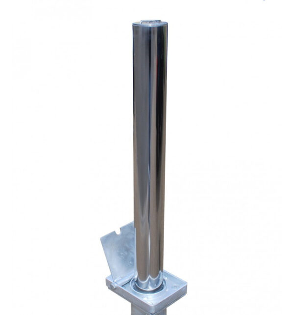 Dim Gray Stainless Steel Telescopic Security Post