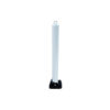 Light Gray 76mm Fold Down Parking Post With Integral Lock & Chain Eyelet