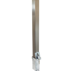 Light Slate Gray Stainless Steel Removable Parking & Security Post