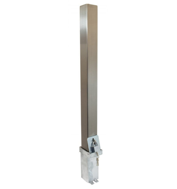 Light Slate Gray Stainless Steel Removable Parking & Security Post