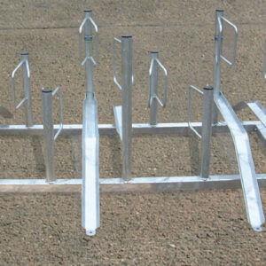 Slate Gray Double Sided Cycle Rack Type A