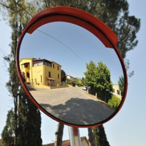 Gray Roadside Outdoor Convex Mirrors